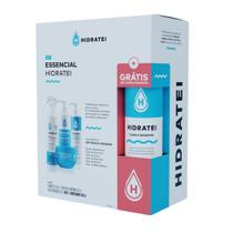 Kit Essencial Hidratação Hidratei Shampoo 250ml + Spray Multifuncional 250ml + Super Máscara 250g e Ganhe Condicionador 200ml