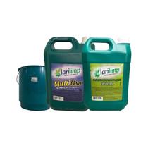 Kit Essencial Larilimp: Desinfetante Eucalipto 5L + Multi-Uso 5L