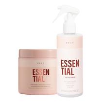 Kit Essencial Máscara Capilar Essential 500ml, Fluído Antiquebra 260ml