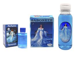 Kit Essencial Proteção de Iemanjá Perfume Essência Sabonete