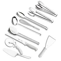 Kit Essencial Utensílios de Cozinha Brinox 10 Peças Aço Inox Kit Essencial Utensílios de Cozinha Brinox 10 Peças Aço Inox