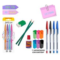 Kit Essencial Volta às Aulas Escritório Faculdade Papelaria