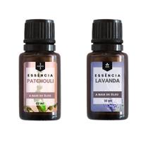 Kit Essências 02 Unidades Patchouli e Lavanda 10 ml - Para Aromatizador de Ambiente