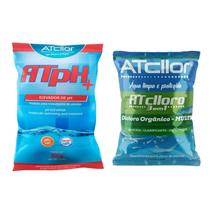 Kit Estabilizador De Ph+ 2kg E Limpeza 3 em 1 Para Piscina 1kg