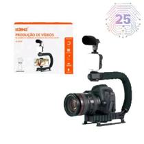 Kit Estabilizador Portátil de Mão em Formato U/C Lelong Suporte para Celular e Câmera Kit Estabilizador Portátil de Mão em Formato U/C Lelong Suporte para Celular e Câmera