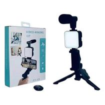 Kit Estabilizador Suporte Para Celular Com Luz Led
