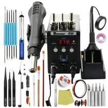 Kit Estação 8586 Completa De Retrabalho Solda-soprador