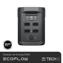 Kit Estação de Energia Portátil EcoFlow E980 com Placa Solar de 110W