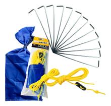 Kit Estacas Espeques Barracas Tendas Aço Ntk Nautika 12 Pcs Kit Estacas Espeques Barracas Tendas Aço Ntk Nautika 12 Pcs