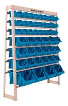 Kit Estante Gaveteiro 49 Gavetas Azuis 93016 Nr 3 5 7 Presto