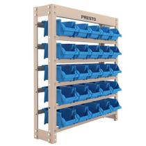 Kit Estante Gaveteiro com 25 Gavetas Nr. 3 Azul Kit Estante Gaveteiro com 25 Gavetas Nr. 3 Azul