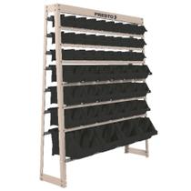 Kit Estante Gaveteiro com 49 Gavetas Preta Nr. 3, 5 e 7 Kit Estante Gaveteiro com 49 Gavetas Preta Nr. 3, 5 e 7