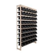 Kit Estante Gaveteiro com 54 Gavetas Nr. 5 Preta Kit Estante Gaveteiro com 54 Gavetas Nr. 5 Preta