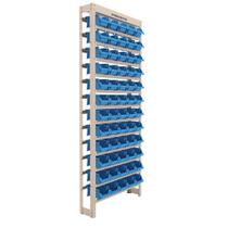 Kit Estante Gaveteiro Organizador 60/3 Azul - 93004 - PRESTO