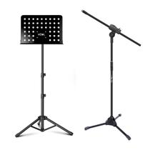 Kit Estante Partitura Com Pedestal Para Microfone Voik MS SMV