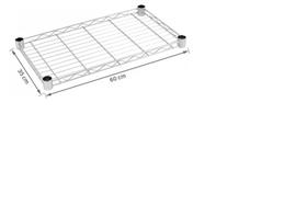 Kit Estante Prateleira Avulsa Aço Aramado Maxime 60x35 - 1P6035 Kit Estante Prateleira Avulsa Aço Aramado Maxime 60x35 - 1P6035