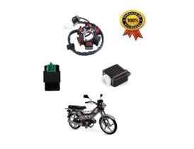 Kit Estator Bobinas Regulador Voltagem Cdi Shineray Xy 50q Kit Estator Bobinas Regulador Voltagem Cdi Shineray Xy 50q