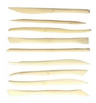 Kit Esteca De Madeira Sinoart Com 9 Peças, 15cm Kit Esteca De Madeira Sinoart Com 9 Peças, 15cm