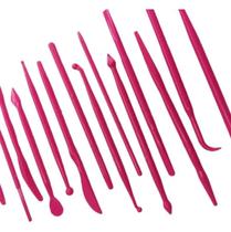 Kit Estecas 14 Peças Modelagem Biscuit Pasta Americana Bolo Confeitaria Kit Estecas 14 Peças Modelagem Biscuit Pasta Americana Bolo Confeitaria