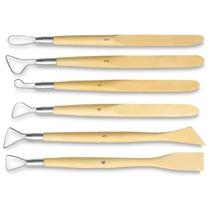 Kit Estecas De Metal E Madeira Sinoart Com 6 Peças Sft063N Kit Estecas De Metal E Madeira Sinoart Com 6 Peças Sft063N