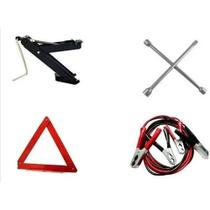 Kit Estepe macaco joelho + Triangulo + Chave de Roda + Cabo de Bateria