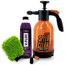 Kit Estética Lavagem Vonixx Shampoo V-Floc 500ML + Pulverizador Foam Speed Clean Kers + Luva De Microfibra +Toalha Twist Kit Estética Lavagem Vonixx Shampoo V-Floc 500ML + Pulverizador Foam Speed Clean Kers + Luva De Microfibra +Toalha Twist