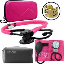 Kit Esteto Black Aparelho Pressao Premium Esfigmomanometro Oferta