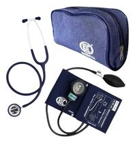 Kit Estetoscópio Adulto e Infantil Bic + Esfigmomanometro Aparelho De Medir Pressão Arterial Kit Estetoscópio Adulto e Infantil Bic + Esfigmomanometro Aparelho De Medir Pressão Arterial