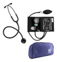 Kit Estetoscópio Adulto e Infantil Bic + Esfigmomanometro Aparelho De Medir Pressão Arterial