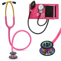 Kit Estetoscópio BIC Eternity + Esfigmomanômetro Pamed Com Bolsa - Enfermagem e Medicina