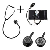 Kit Estetoscópio Duplo Bic + Esfigmomanômetro Pa Med + Estojo