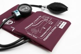Kit estetoscópio e aparelho de pressão bic vinho