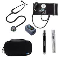 KIT Estetoscópio Littmann 3M + Esgifmo + Case + Lanterna + Oxímetro + Termômetro - Cores Variadas
