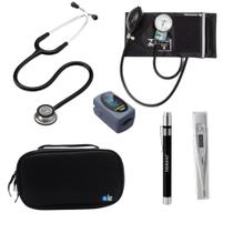 KIT Estetoscópio Littmann 3M + Esgifmo + Case + Lanterna + Oxímetro + Termômetro - Cores Variadas