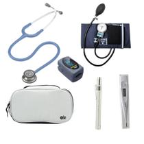 KIT Estetoscópio Littmann 3M + Esgifmo + Case + Lanterna + Oxímetro + Termômetro - Cores Variadas