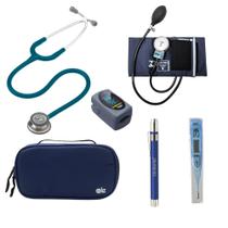 KIT Estetoscópio Littmann 3M + Esgifmo + Case + Lanterna + Oxímetro + Termômetro - Cores Variadas