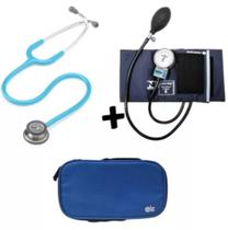 Kit Estetoscópio Littmann + Esfigmo + Case - Cores Variadas