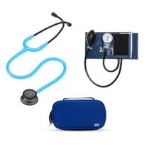 Kit Estetoscópio Littmann + Esfigmo + Case - Cores Variadas