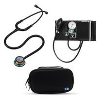 Kit Estetoscópio Littmann + Esfigmo + Case - Cores Variadas