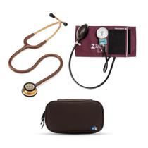 Kit Estetoscópio Littmann + Esfigmo + Case - Cores Variadas