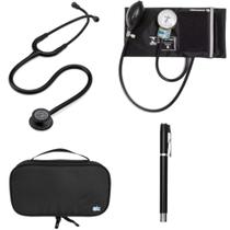 Kit Estetoscopio Littmann + esfigmo + case + Laterna - Cores Variadas
