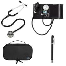 Kit Estetoscopio Littmann + esfigmo + case + Laterna - Cores Variadas