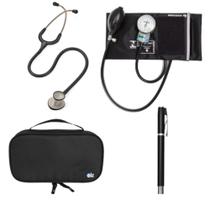 Kit Estetoscópio Littmann Lightweight + Esfigmo + Case + Laterna - Cores Variadas