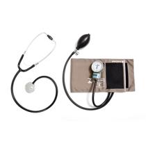 Kit Estetoscópio Unisson + Esfigmomanômetro Cinza Pamed