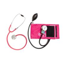 Kit Estetoscópio Unisson + Esfigmomanômetro Rosa/ Pink Pamed - P.A. MED