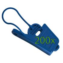Kit Esticador Mini Cunha Cabo Drop Plástica Azul C/ 200Pçs