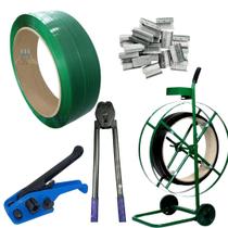 Kit Esticador Selador Selo Carrinho Fita Pet 13mm 16mm