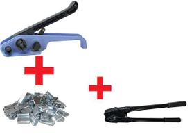 Kit Esticador / Tensionador + Selador + 1000 Selos 16mm Pet Kit Esticador / Tensionador + Selador + 1000 Selos 16mm Pet