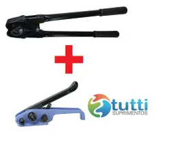 Kit Esticador / Tensionador + Selador Arquear Pet 13 A 16mm Kit Esticador / Tensionador + Selador Arquear Pet 13 A 16mm