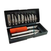 Kit Estilete De Precisão Cortador Estojo Com 13 Peças Kit Estilete De Precisão Cortador Estojo Com 13 Peças